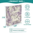 thumbnail image 5 of White Unicorns and Pegasi 3 Ring Hardcover Binders 1.5in Round Rings for Letter-Size Folder Paper Organizer Pockets for Office Student Recipe, 5 of 9