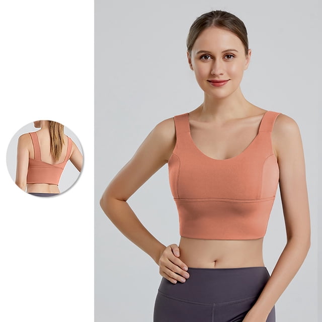 Yoga Comfort Sports Bra for Home and - Supportive Fixed-Shape Vest for Workout and Yoga Practice