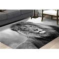 thumbnail image 4 of Lion Rugs, Wild Lion Rugs, Wildlife Rugs, Animal Rugs, Salon Rug, Round Rug, Bedroom Rug, Cool Rug, Anti-Slip Carpet, Classic Rug, 3.3'x9.2' - 100x280 cm, 4 of 8