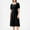 Black, variant on SEMPAI Womens Backless Midi Dress Elegant Open Back A Line Beach Casual Office Lady Plain Summer Dress