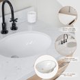 thumbnail image 4 of ARIEL Monroe 72 Inch Double Oval Sink Bathroom Vanity With Carrara White Quartz Countertop 1.5 Inch Edge In Oak, 4 of 8