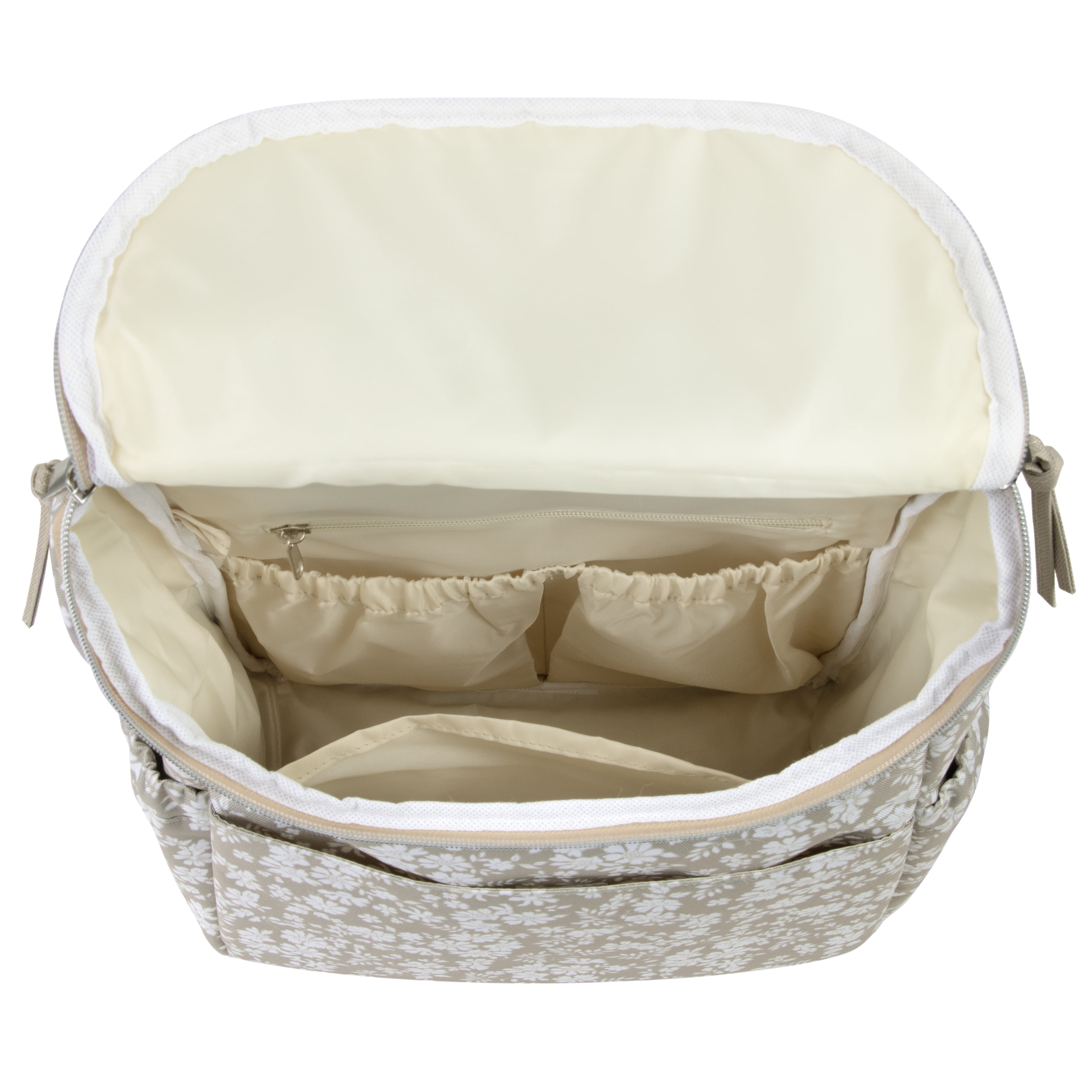 Baby Essentials  Diaper Bag 2 Piece Floral Backpack with Stroller Straps and Matching Changing Pad in Dusty Floral