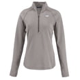 thumbnail image 2 of Women's Cutter & Buck Heather Gray Washington Commanders  Peshastin Eco Fleece Recycled Tri-Blend Raglan Half-Zip Jacket, 2 of 3