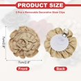 thumbnail image 2 of Decorative Shoe Clips, Removable Bow Clip Flower Rhinestone Charms for Women Dress High Heels Accessories, 2 of 5