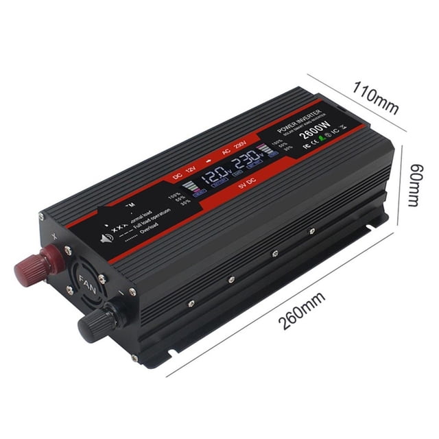 Modified Sine Wave LCD Inverter 12V To 220 Inverter 230 50Hz Power Converter 12V 220 Voltage Regulator Frequency Transmission ,Safety