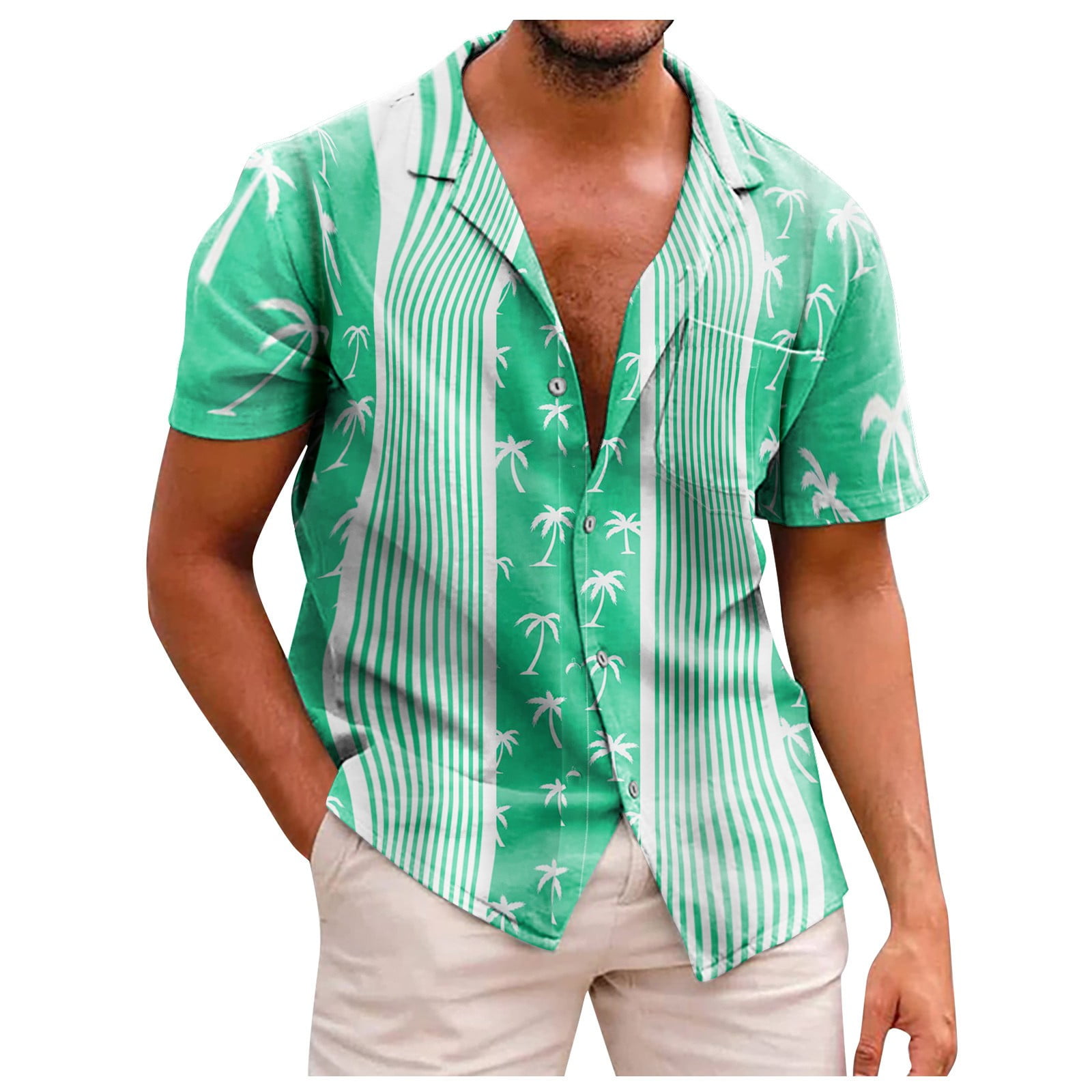 Green Men's Hawaiian Aloha Shirt – Aphineal