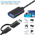 thumbnail image 2 of BEMS-Adaptador negro CLAMP USB C/Micro USB a USB, Micro USB/USB-C a, 2 of 5
