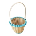 thumbnail image 4 of Cestas organizadoras para niñas de las flores, cestas de compras, cestas multiusos para frutas y flores. Azul claro, 4 of 9