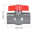 thumbnail image 2 of Ball Valve Water Pipe Threaded Ends 1-1/2" Inner Diameter Red Gray 2Pcs, 2 of 3