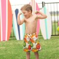 thumbnail image 4 of FORMRS Boys Swim Trunks Quick Dry Mesh Liner Boardshorts Sizes XS-XL, Beige Leaves, 4 of 7