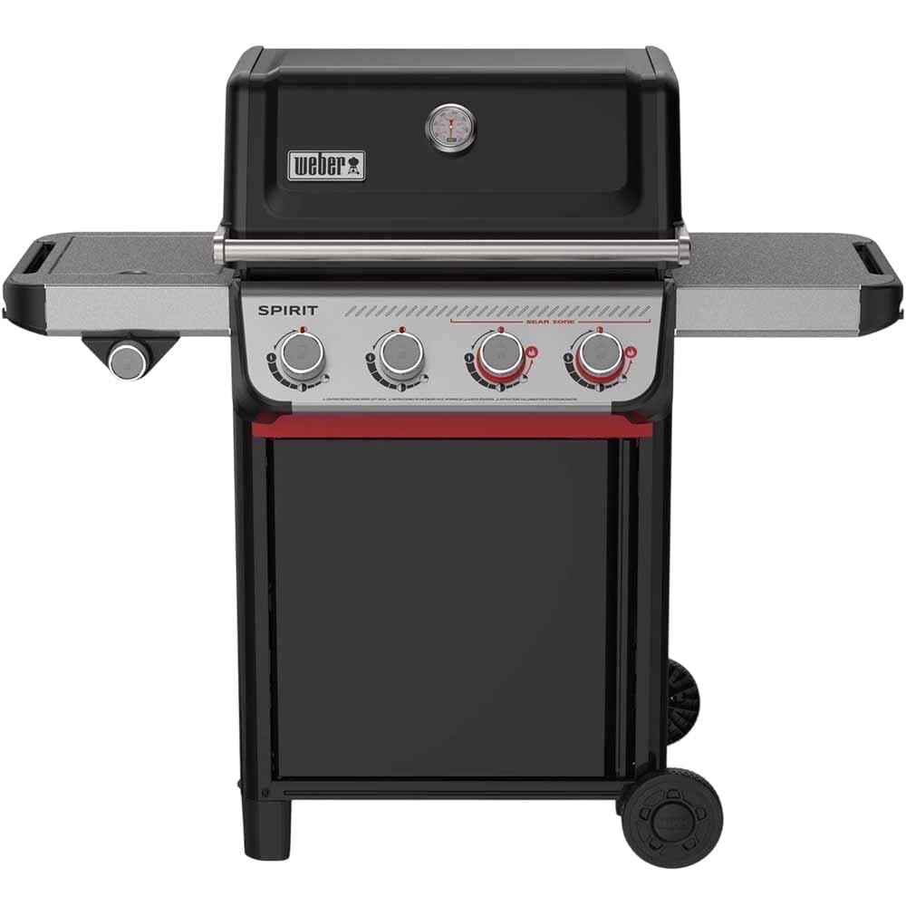 Weber Spirit E-435 4 Burner Liquid Propane Gas Grill for Outdoor Cooking, Black