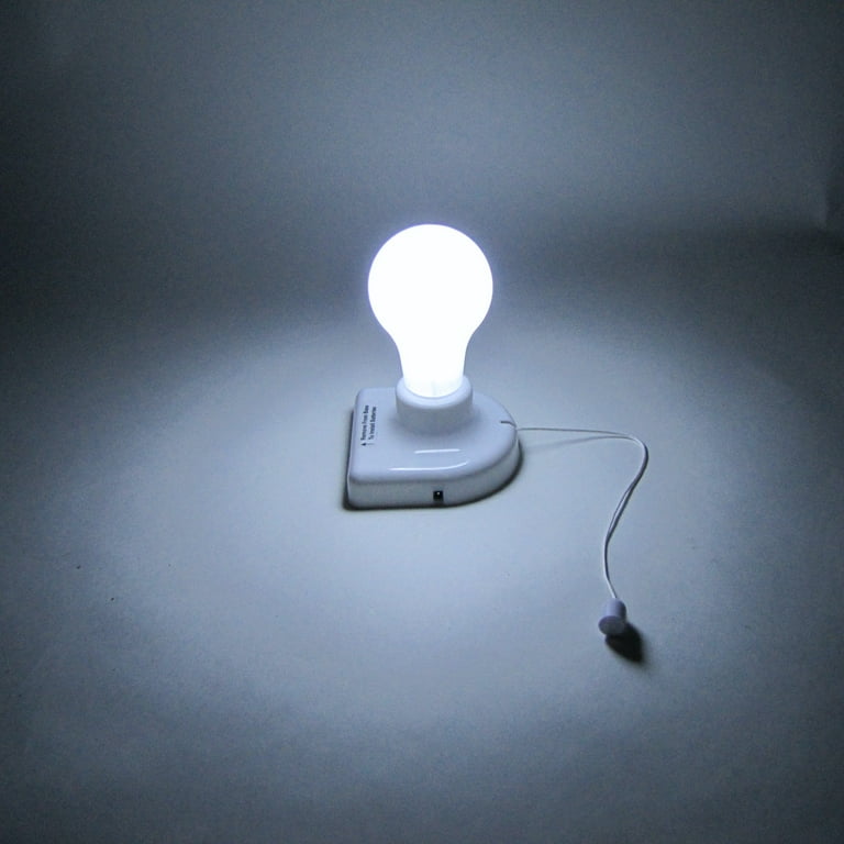 2 Pack Portable LED Instant Lightbulbs Battery Powered Closet Lamp Stick On Anywhere Light Bulbs
