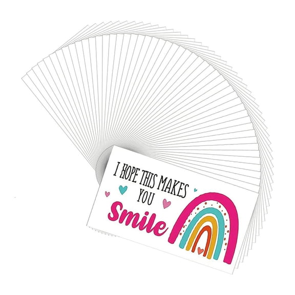 Youthyao 50Pcs Thank You Note Card Personalised Appreciation Greeting Card for Shoppers