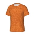 thumbnail image 3 of Rocae Orange Glitter for Men's Moisture-Wicking Crew Tee - T-Shirt for Sports, Outdoor Activities, and Casual Wear3X-Large, 3 of 9
