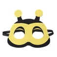 thumbnail image 1 of BRIGHTFUFU Máscaras de animales de dibujos animados, antifaces de media cara, suministros para disfraces de cosplay, recuerdos de fiesta para niños y niñas (abeja), 1 of 7