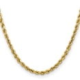 thumbnail image 2 of Primal Gold 14 Karat Yellow Gold 4mm Semi-solid Diamond-cut Rope Chain, 2 of 4