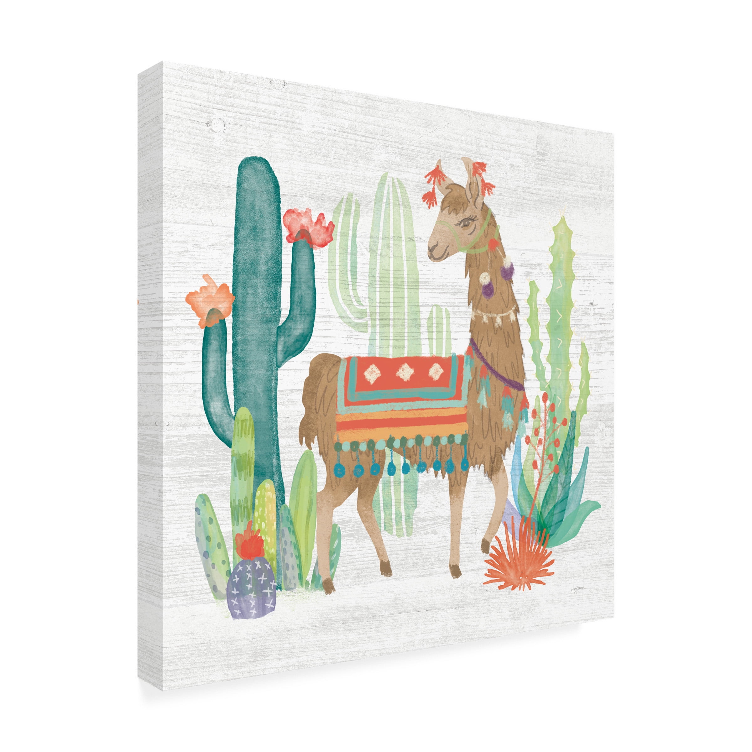 Mary Urban 'Lovely Llamas III' Canvas Art