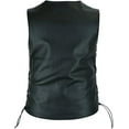 thumbnail image 2 of Daniel Smart Women's Faux Leather Motorcycle Vest – Side Lace Biker Vest with Snap Closure & Smart Pockets, 2 of 4