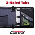 thumbnail image 3 of Case It Tablet Binder Accessory, Padded Tablet with 3 Steel Grommets, Fits Any Standard 3 Ring Letter Size Binder, Mesh Pocket on Front, Zipper Closure, TBT-100, Black, 3 of 7