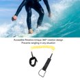 thumbnail image 3 of 9.8ft Surf Leash Spiral 7mm Thickness TPU Coiled Paddle Board Leash Paddleboard Rope for Surfing and Paddleboarding, 3 of 7