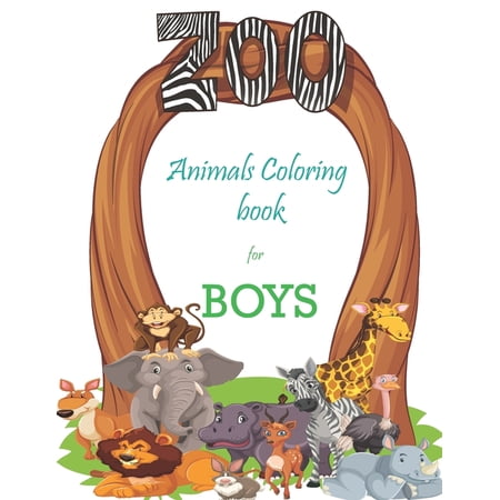 Animal Coloring book for boys: Journal activity Notebook for beautiful kids animal coloring book for kids Notebook C (Paperback)