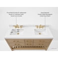 thumbnail image 4 of Elizabeth 60 in. Bath Vanity in Oak with White Quartz Top and Undermount Basin, 4 of 11