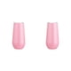 thumbnail image 4 of Advancent Copas de cóctel de doble capa para mantener el calor, estructura firme sin costuras, flauta de champán, vaso de vino de regalo dulce Rosado arpox.180ml 2piezas Advancent CBP277501, 4 of 5