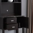 thumbnail image 2 of Miekor Furniture 212949 Baker's Cabinet Red Cocoa & Faux Marble Black 130949, 2 of 4