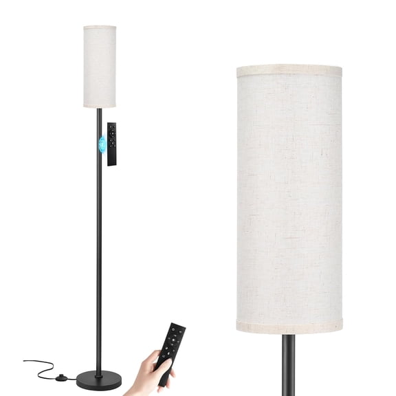 Kisportee 67" Dimmable Floor Lamps for Living Room  | 3000K-6500K, Remote & APP Control, 9W LED Bulb Included