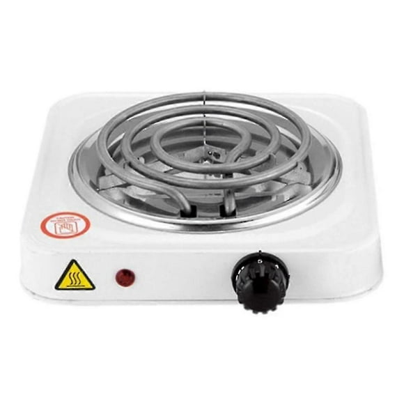 Electric Single Burner Cooktop, Compact And Portable, Adjustable Temperature Hot Plate, 1500w, Whit