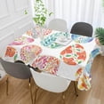 thumbnail image 5 of Coolnut Easter Bunny Eggs Tablecloth 60"x108", Waterproof Washable Polyester Square Table Cover, Durable Tablecloth for Kitchen Dining Table Party Decor, 5 of 7