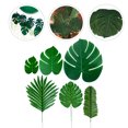 thumbnail image 4 of KAKOWELY 1 juego de hojas de monstera artificiales, hojas de palma, adorno para decoración de bodas y fiestas., 4 of 5