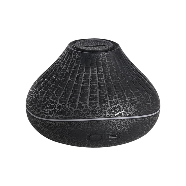 SDNall Humidificateurs pour la Maison, Câble Usb vers Usb, Machine d'Aromathérapie Usb avec Simulation de Flamme Craquelée - Nouveau Humidificateur Coloré 2024