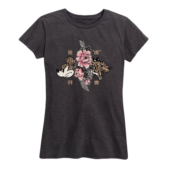 Mickey & Friends - Mickey Year of The Tiger Design - Women's Short Sleeve Graphic T-Shirt