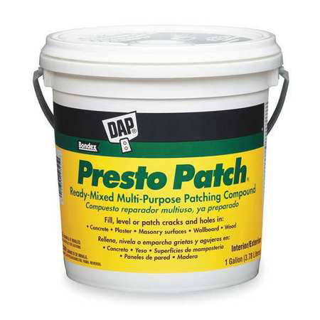 DAP 58555 Presto Patch 1 gal. White Ready-Mixed Multi-Purpose Patching (Best Concrete Patching Compound)