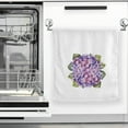 thumbnail image 3 of GZHJMY Watercolor Hydrangea Flower Hand Towels White Bath Towels Soft Absorbent 100% Combed Ring Spun Cotton Bathroom Towel Kitchen Dishwashing Towels Hotel Spa Towels Home Decor 16 x 30 inches, 3 of 7