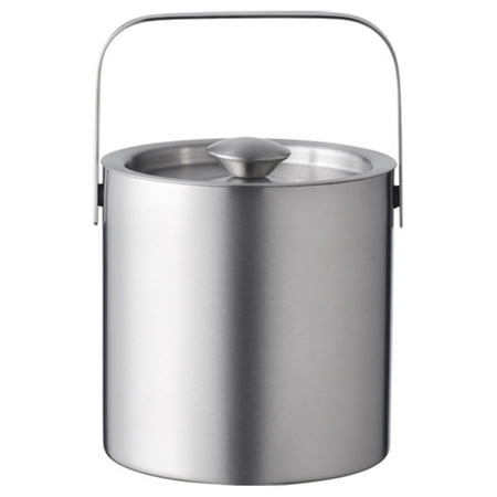 

Christmas Clearance! Feltree Classic Round Ice Bucket Stainless Steel Drink Cooler Beverage Bucket Chill Wine and Beer Family Gathering 101.4oz