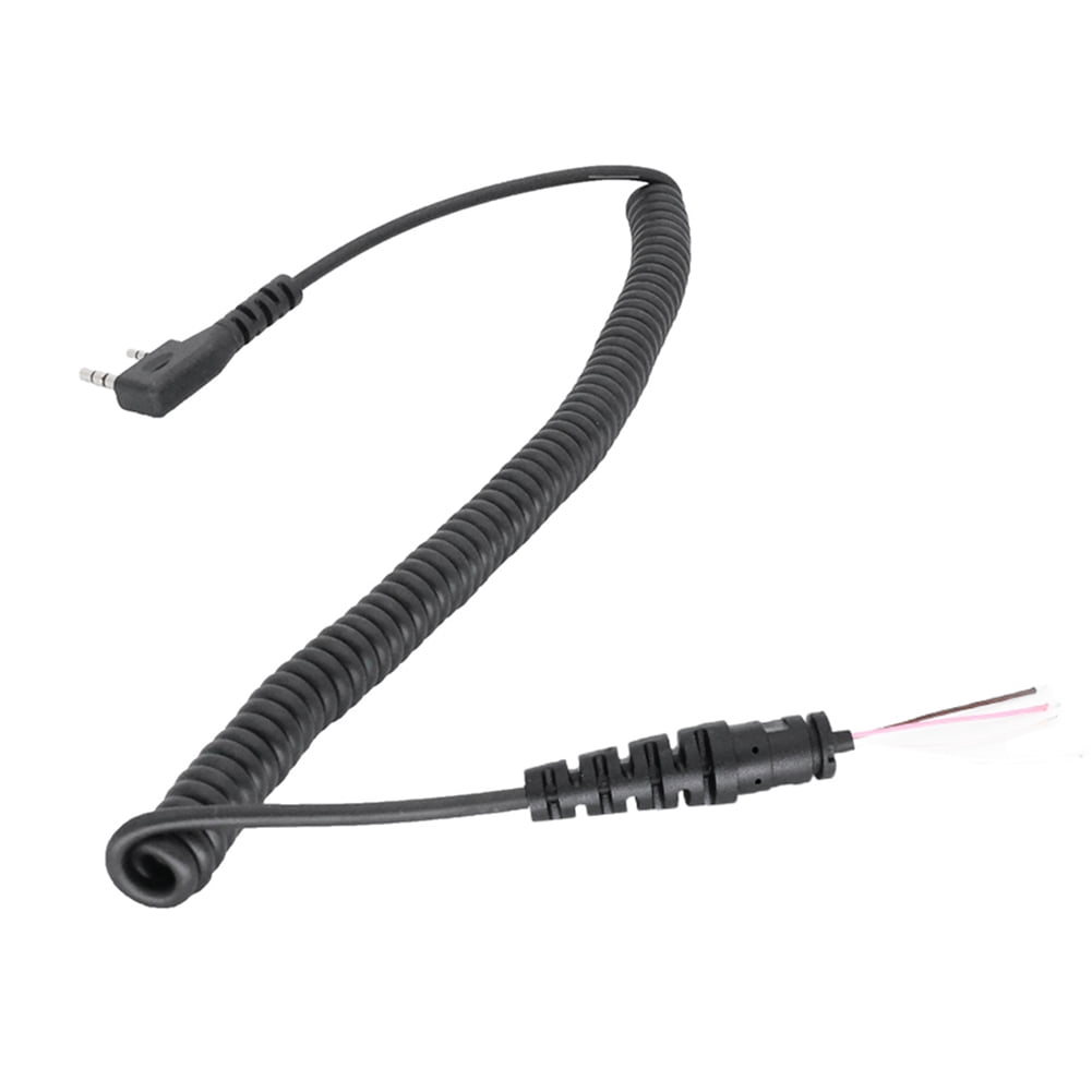 Cavo Microfono Arrotolato A Spirale 2 Pin 4 Fili Per Baofeng Kenwood Wouxun, LLL237627001