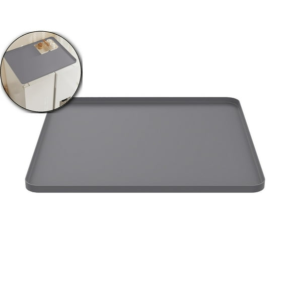 VQPeo Waterproof Silica Washing Machine Top Mat - Non-Slip Storage Organizer, Durable and Flexible Laundry Room Accessory