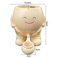 thumbnail image 5 of BAETEUY Smiling Face Planter Pot, Resin Cartoon Head, Flowerpot, Indoor, Outdoor, Cactus, Succulent, Plants, Container, Home, Balcony, Garden, Decoration, 5 of 7