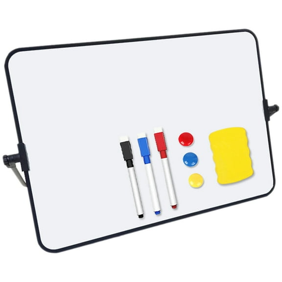 UPOUART 1Set Plastic Whiteboard Dry Erase Board with Stand and Eraser Easy to Clean for Writing