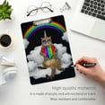 thumbnail image 5 of FMSHPON Unicorn Cat Sunglasses Clipboard Hardboard Wood Nursing Clip Board and Pull for Standard A4 Letter 13x9 inches, 5 of 7