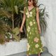 thumbnail image 3 of Vestido De Noche De Lujo Sin Mangas Para Mujer, Floral Vestido De Fiesta, 3 of 5