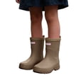 thumbnail image 2 of SgJHXb Kids Rain Boots, Girls Waterproof Rain Boots with Easy-on,Brown,Sizes 2 Big Kid, 2 of 6