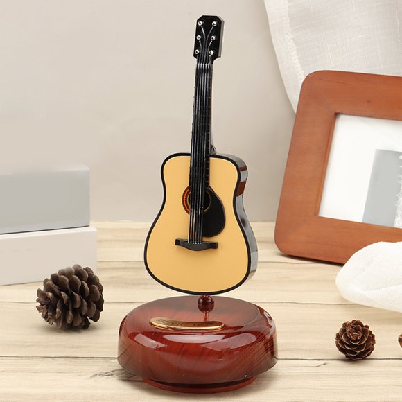 Meitianfacai Retro Musical Instrument Wind Up Music Box Desktop Ornament Music Box Instrument Simulation Wind Up Music Box Gifts For Family Children Friend