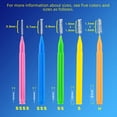 thumbnail image 3 of Cepillo interdental recto, cepillo interdental, cepillo de dientes de ortodoncia, acero inoxidable, 40 uds./caja, 3 of 5