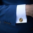 thumbnail image 4 of Sunflower Stylish Stainless Steel Men's Cufflinks for Shirts and Suits - for Formal Occasions, 4 of 6