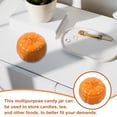 thumbnail image 2 of Shisuyan Ceramic Tea Canister Small Storage Container Pumpkin Shape Cookie Jar Kitchen Storage Jar, 2 of 8