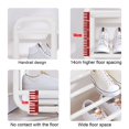 thumbnail image 3 of WRKEKC Clearance 3-Tier Steel Frame Shoe Storage Rack, Quick-Assembly Doorway Organizer for Home/Office (17.72×9.06×18.11in), 3 of 6