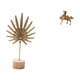 thumbnail image 1 of Escultura de hoja de metal, estatua de hoja de metal, figura de caballo, adorno de animal, base de madera de hierro y latón, decoración artística, ade, 1 of 8